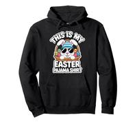 Cool Easter Egg Basket Bunny This is My Easter Pajama Shirt Pullover Hoodie