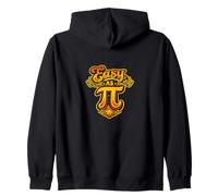 Cool Easy As Pi Retro Math Zip Hoodie