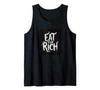 Cool Eat the Rich Statement Costume Tank Top