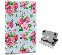 Cool Ebook/Tablet Universal 9.7-11 inch Case Faux Leather Roses (Panorama)