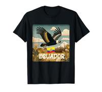 Cool Ecuador Graphic Costume with Bird and Patriotic Flag T-Shirt