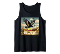 Cool Ecuador Graphic Costume with Bird and Patriotic Flag Tank Top