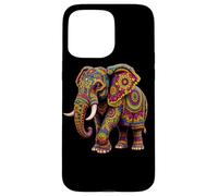 Cool Elephant Animal Mandala Design Colorful Print Pattern Case for iPhone 15 Pro Max