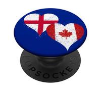 Cool England Canada Flag for Proud English Canadian Pride PopSockets Adhesive PopGrip