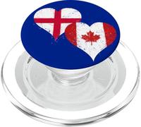 Cool England Canada Flag for Proud English Canadian Pride PopSockets PopGrip for MagSafe