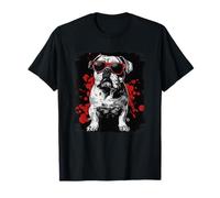 Cool English Bulldog with Sunglasses T-Shirt