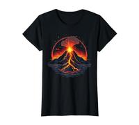 Cool erupting Volcano Costume for Boys and Girls Value Graphic T-Shirt, Women, Black, M