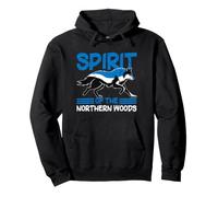 Cool Estonian Wolf Costume in Estonia Colors Pullover Hoodie