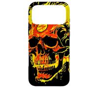 Cool Evil Screaming Skull On Fire and Burning Red Hot Flames Case for iPhone 17 Pro Max