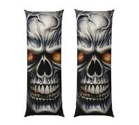 Cool Evil Skull Body Pillow Cover with Hidden Zipper, Ultra Soft and Cozy Body Pillowcase 20"x54", Luxury Plush Long Pillow Case Cover for Bed Couch Sofa Bedroom Pillowcase