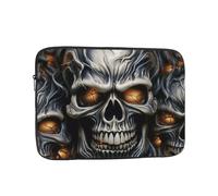 Cool Evil Skull Laptop Sleeve Bag 12 Inch, Waterproof Shockproof Laptop Case Bag Computer Skin Bags Lightweight Tablet Carrying Case