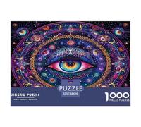 Cool Eyes Jigsaw Puzzles for Adults Gifts 1000 Pieces Family Challenging Toys Home Decoration Eyes of The Divine Jigsaw Puzzle for Women Men Adult 38x26cm/1000pcs