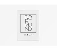Cool Factory A3 City Poster 250 Grit Paper Photo for Living Room and Bedroom Large Selection of Motifs Minimalist Poster Perfect Gift Idea, Black & White