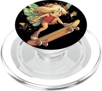 Cool Fairy Gliding on a Skateboard for Boys and Girls PopSockets PopGrip for MagSafe