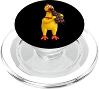 Cool Famous Yellow Rubber Chicken Cartoon Toy Eats Chocolate PopSockets PopGrip for MagSafe