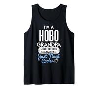 Cool Fathers Day T-Shirt Hobo Grandpa Tank Top