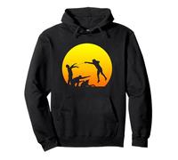 Cool Fencer Fighting Zombies Funny Fencing Halloween Special Pullover Hoodie