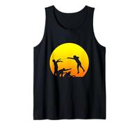 Cool Fencer Fighting Zombies Funny Fencing Halloween Special Tank Top
