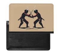 Cool Fencing Sports Passport Wallet Cute Passport Case with Card Slot Travel Passport Holder Cover