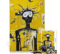 Cool Figure With Glasses Jigsaw for Teenagers 1000 Pieces Brain Power, Clean Cut, Fun Challenge, (50x75cm)