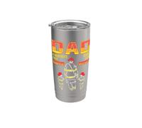 Cool fire Brigade dad with Daughter Son Professional fire Stainless Steel Insulated Tumbler