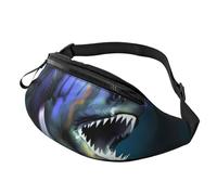 Cool Fish Fanny Pack for Men Women Fashion Running Waist Packs Waterproof Crossbody Bags Everywhere Belt Bag with Adjustable Strap Sports Hip Pack for Travel Wallet