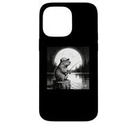 Cool Fishing Fisherman Capybara Rodents, Capybara Fishing Case for iPhone 14 Pro Max