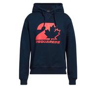 Cool Fit Maple Leaf Navy Blue Hoodie Dsquared2 Blue L