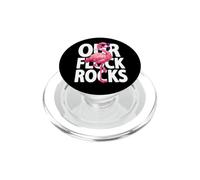 Cool Flamingo Tropical Bird Flock Rocks Funny Retro Summer PopSockets PopGrip for MagSafe