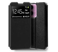 Cool Flip Cover Case for Motorola Moto G04 / G24 Smooth Black