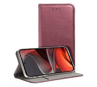 Cool Flip Cover Case for Motorola Moto G05 / G15 Plain Burgundy
