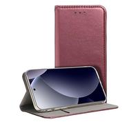 Cool Flip Cover Case for Xiaomi Redmi Note 15 Pro Plus 5G / Poco M8 Pro 5G Plain Burgundy