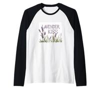 Cool Flower Kiss with This Lavender Costume Raglan Baseball Tee
