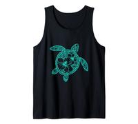 Cool Flower Sea Turtle Turquoise Ocean Design for Men Women Tank Top
