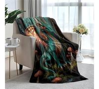 Cool Flying Dragon Fleece Blanket Super Soft Cozy Throw Blanket Throw 40X50inch, Lightweight Fuzzy Comfy Textured Flannel Blanket Warm Plush Throw Blankets for Couch, Sofa, Bed
