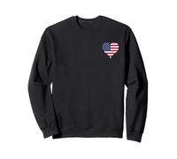 Cool for Proud American on Independence Day A Small USA Flag Sweatshirt