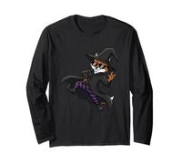 Cool Fox in Witch Costume Long Sleeve T-Shirt