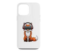 Cool Fox VR Gamer Design with Headset Case for iPhone 13 Pro Max