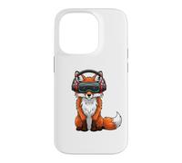 Cool Fox VR Gamer Design with Headset Case for iPhone 14 Pro