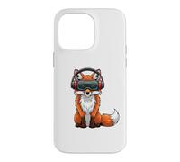 Cool Fox VR Gamer Design with Headset Case for iPhone 14 Pro Max