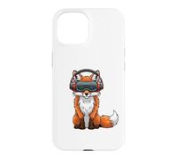 Cool Fox VR Gamer Design with Headset Case for iPhone 15