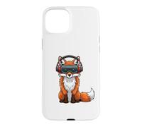 Cool Fox VR Gamer Design with Headset Case for iPhone 15 Plus