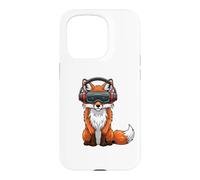 Cool Fox VR Gamer Design with Headset Case for iPhone 15 Pro