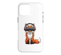 Cool Fox VR Gamer Design with Headset Case for iPhone 16 Pro Max