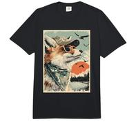 Cool Fox with Sunglasses Duck Hunting Hunter Retro Sunset Comfort Colors Adult Heavyweight T-Shirt
