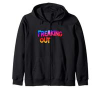 Cool Freaking Out Speech Emblem Zip Hoodie