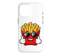 Cool French Fries Sunglasses Summer Fast Food Design Case for iPhone 16 Pro