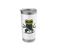 Cool Frog Ninja with Samurai Sword Costume for Man and Woman Stainless Steel Insulated Tumbler