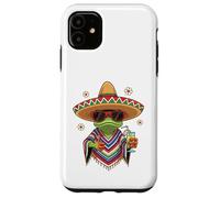 Cool Frog Sombrero Poncho Tropical Drink Fiesta Case for iPhone 11