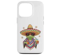 Cool Frog Sombrero Poncho Tropical Drink Fiesta Case for iPhone 13 Pro
